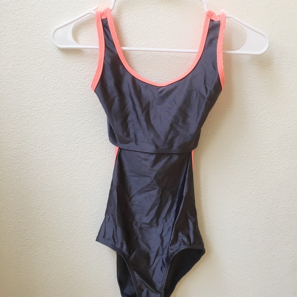 grey leotard